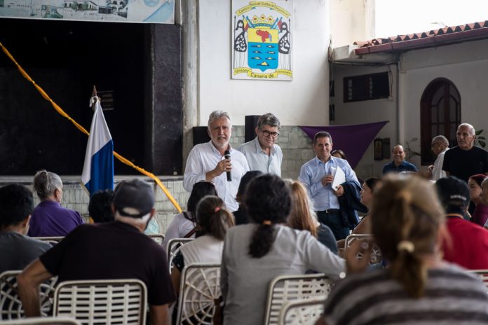 Presidente de Canarias llegó a Venezuela para acercarse a su comunidad