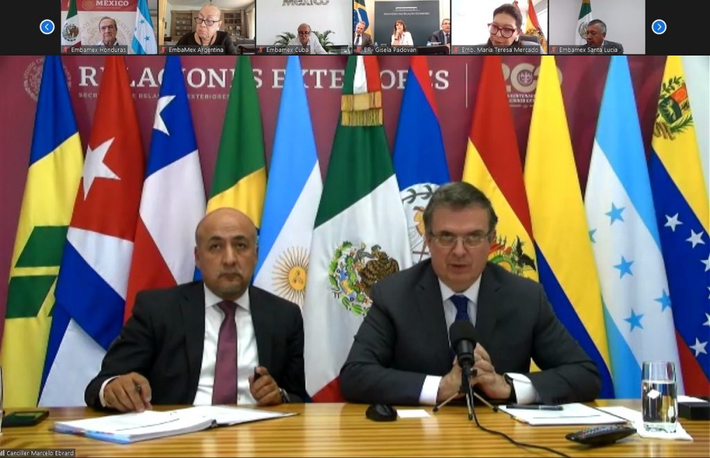 México encabezó reunión ministerial virtual previa a Cumbre Antinflacionaria