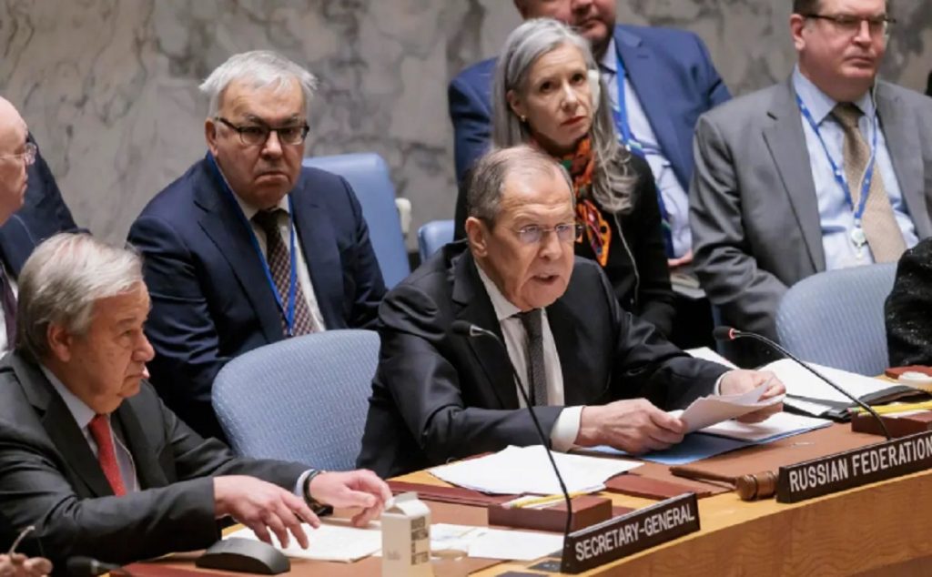 Lavrov justifica en la ONU la invasión de Ucrania