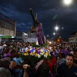 Tres comunidades parroquiales se unieron en la Procesión del Nazareno en Valencia