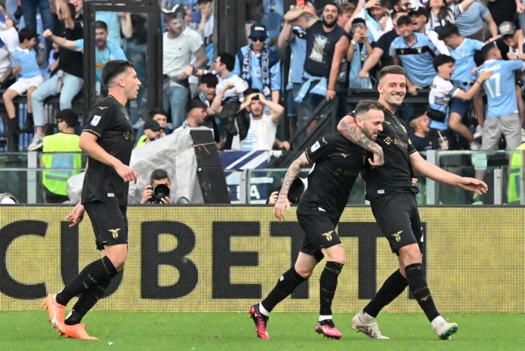 Lazio celebra su vuelta a la 'Champions'