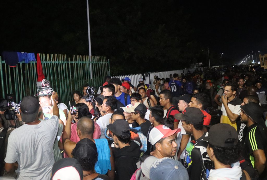 Migrantes protestan