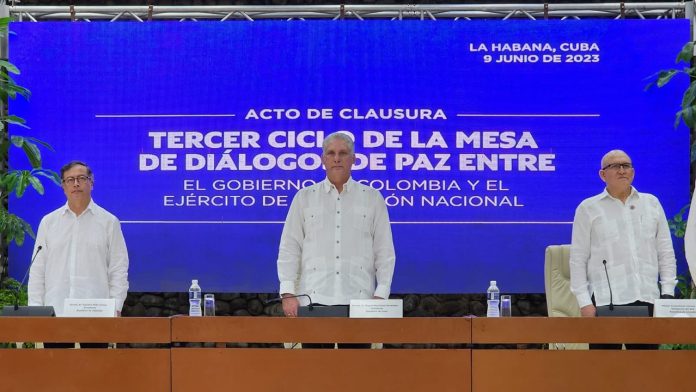 Colombia y el ELN culminan el ciclo de La Habana 35 días después y con un cese al fuego