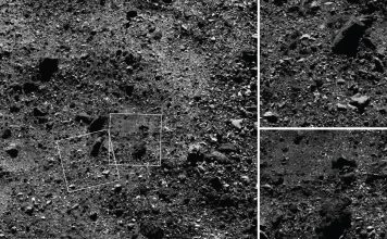muestra de un asteroide