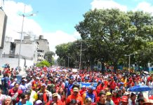 Chavistas marcharon en Caracas en apoyo a Maduro por defensa de la Guayana Esequiba