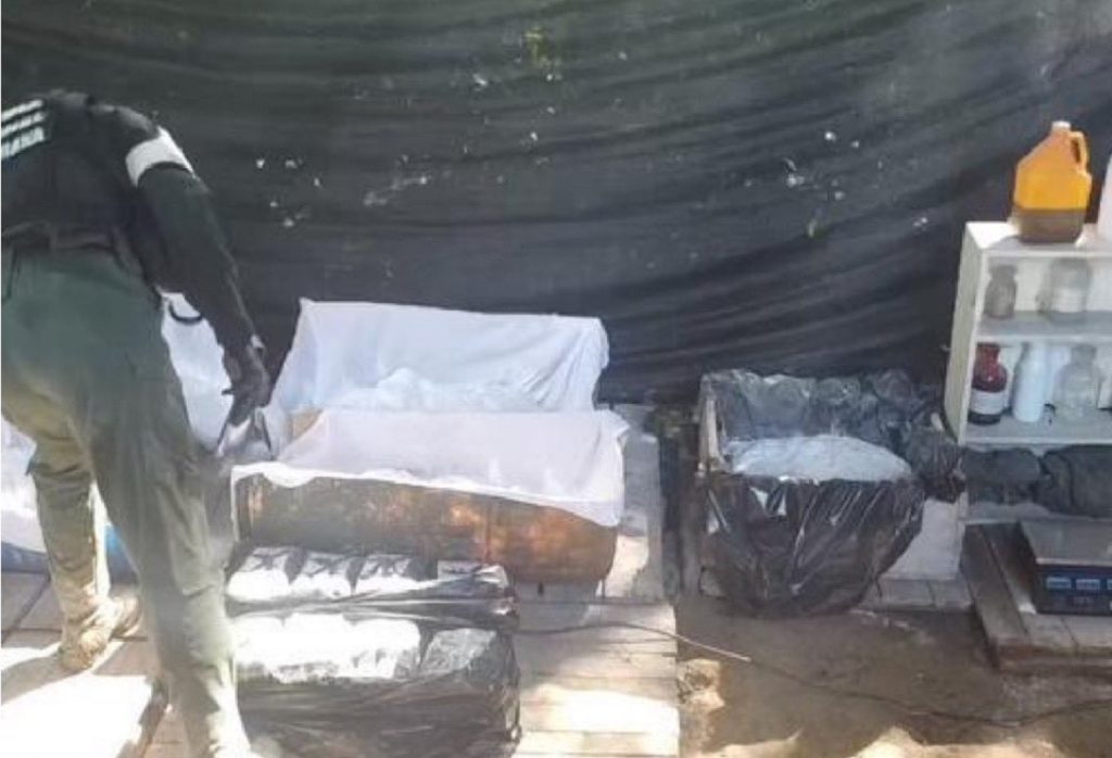 Militares localizan un laboratorio para procesar drogas en el Zulia