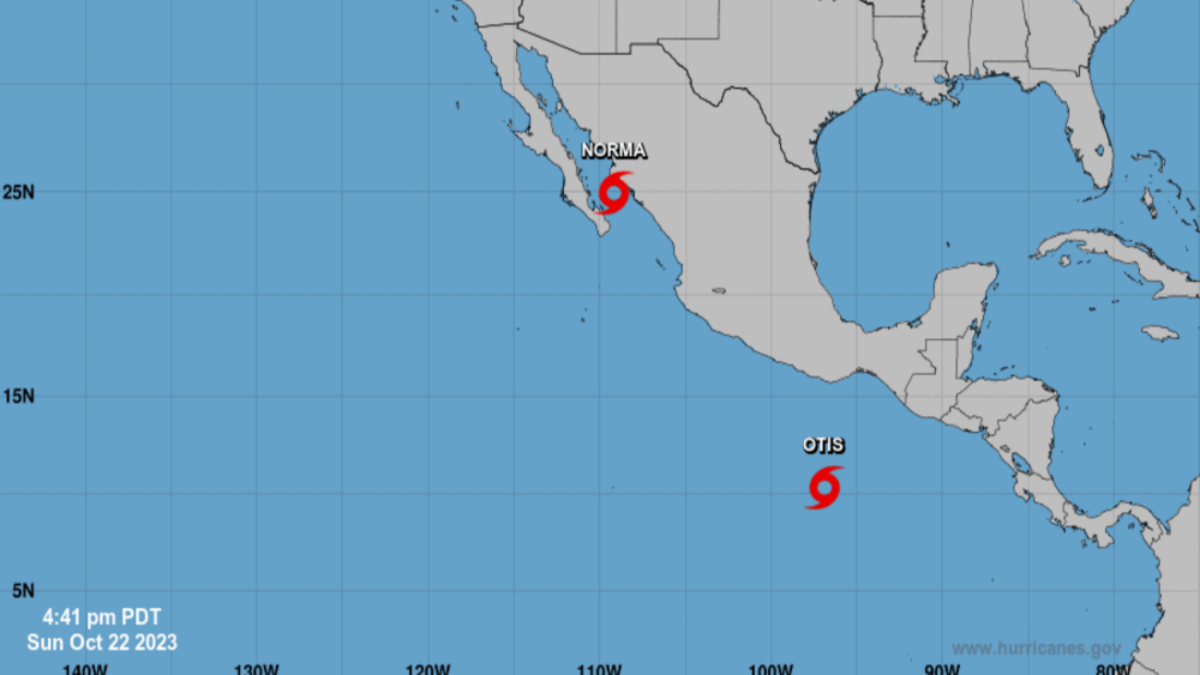 Tormenta tropical Otis surge en el Pacífico de México con lluvias para el sur del país