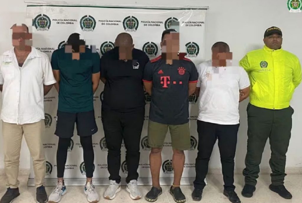 Capturan en Colombia a ocho personas
