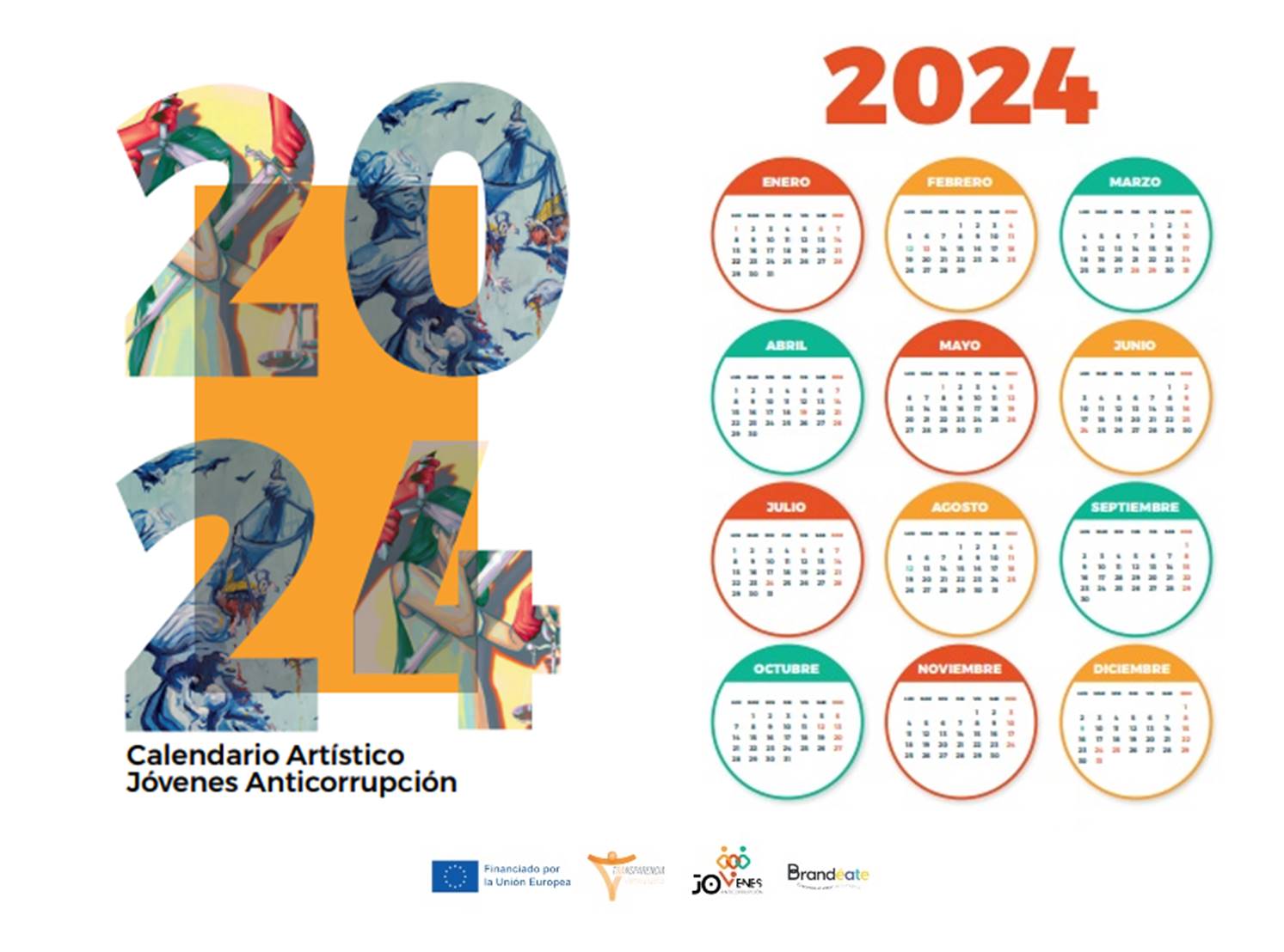Jóvenes Anticorrupción estrena su primer calendario artístico