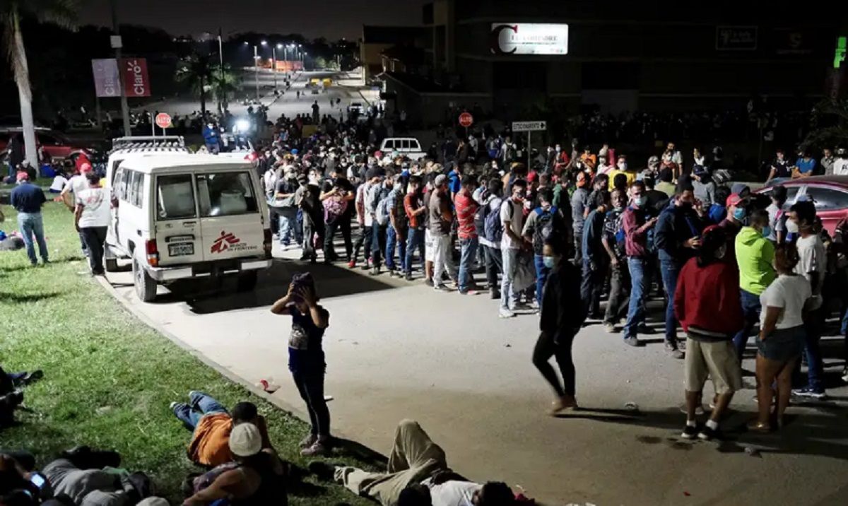 La mayoría hondureños y venezolanos