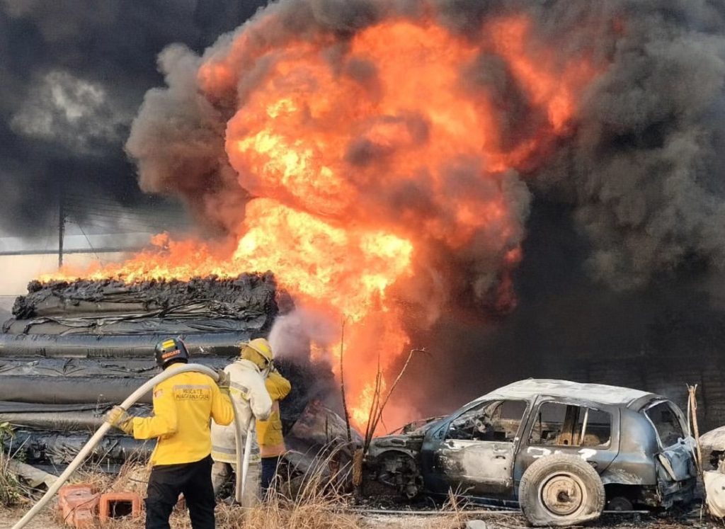 Registrado incendio en patio de talleres del ferrocarril