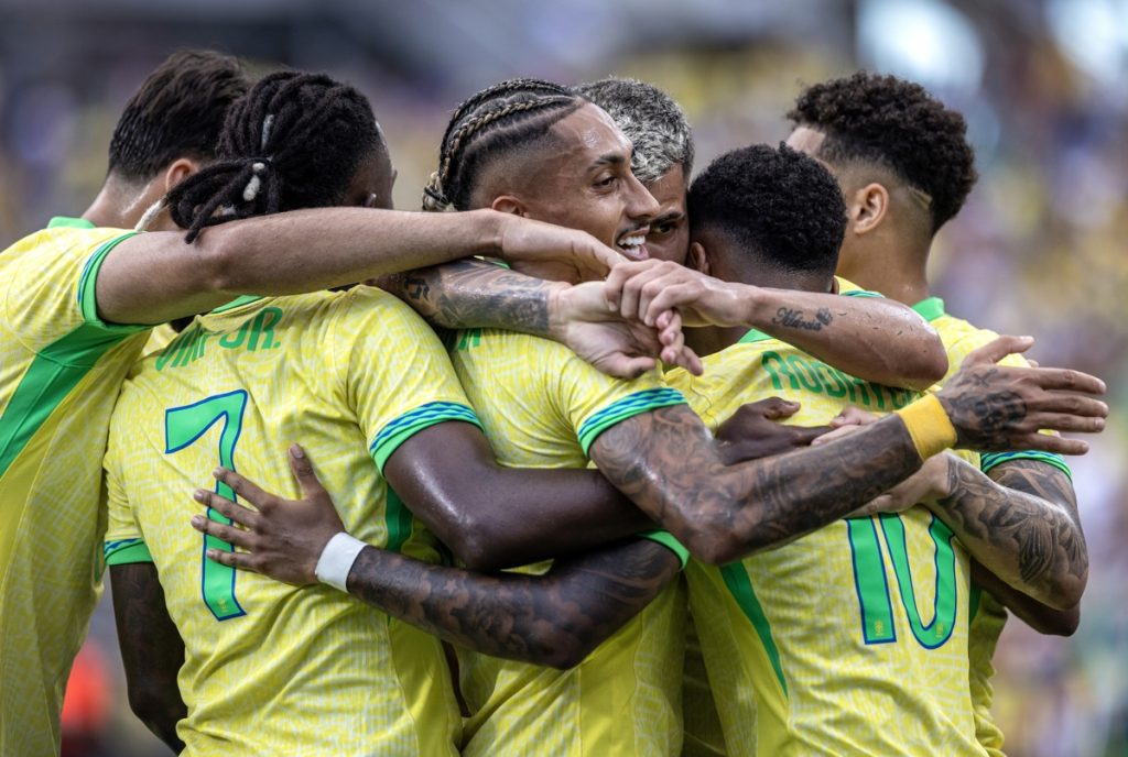 Las selecciones de Estados Unidos y Brasil
