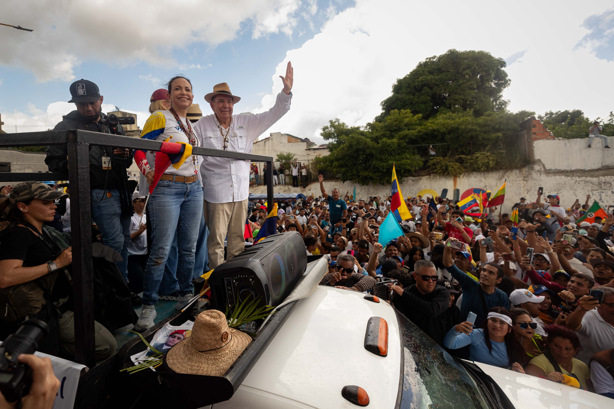 María Corina Machado y Edmundo González Urrutia en Valencia