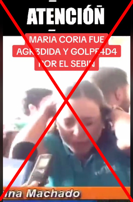 María Corina Machado no fue agredida por el Sebin