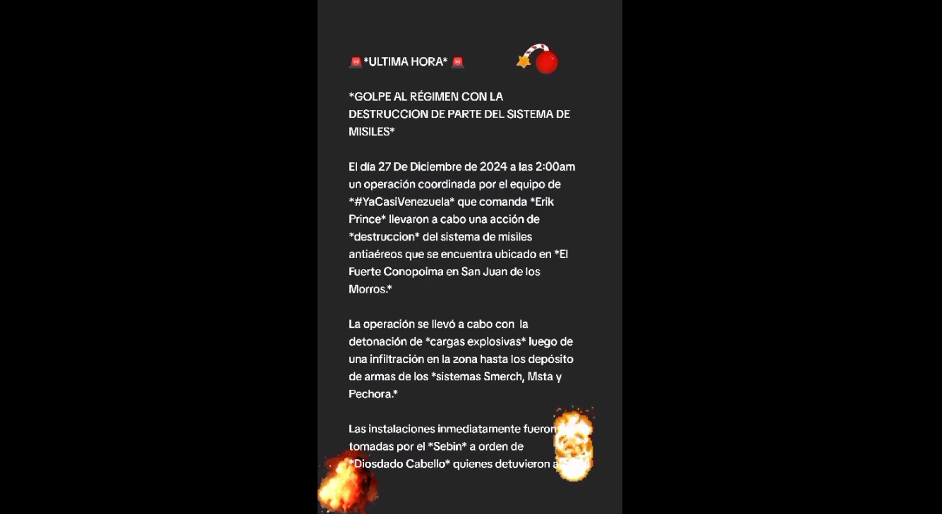 Explosiones en el Fuerte Conopoima: lo que se sabe hasta el momento