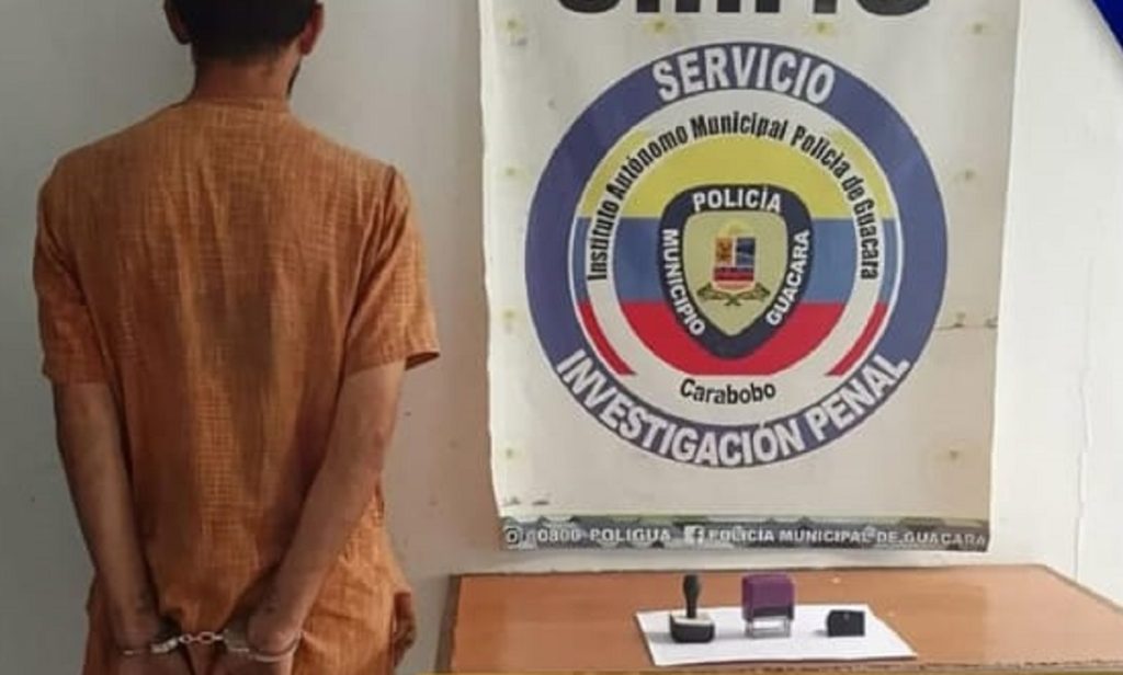 Detenido en Guacara