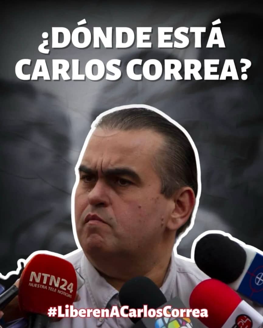 Reportada presunta desaparición forzada de Carlos Correa, director de la ONG Espacio Público
