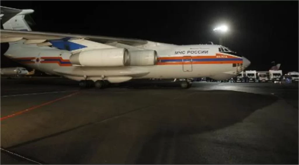 El avión ruso cubrio la ruta Caracas, La Habana, Managua