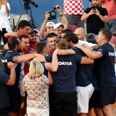 Croacia se impuso a Estados Unidos por 3-2 en Zadar y jugará la final de la Copa Davis contra Francia/Foto: AFP
