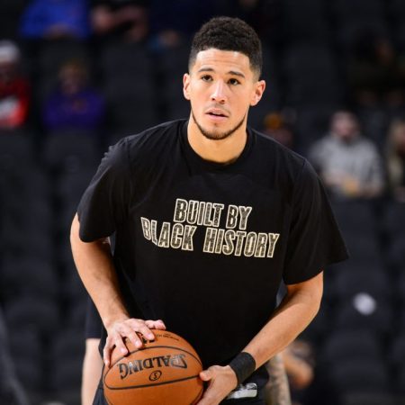 Devin Booker, estrella de los Phoenix Suns. / Foto AFP
