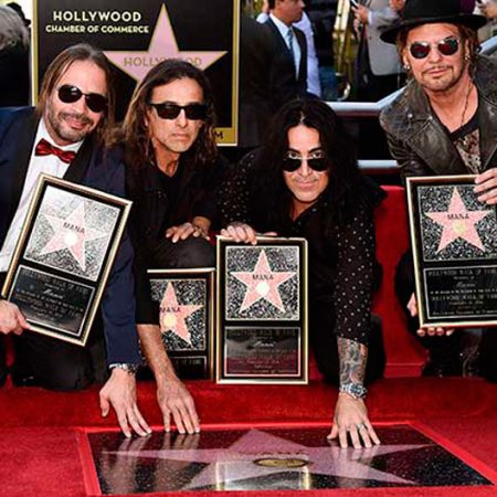 Maná develó su estrella en el Paseo de la Fama de Hollywood