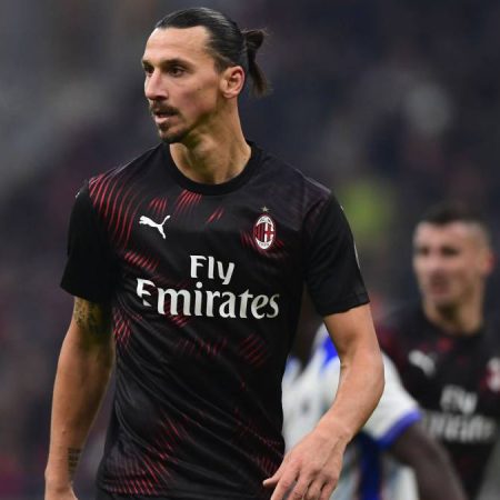 Zlatan Ibrahimovic en un partido con el AC Milan. / Foto archivo
