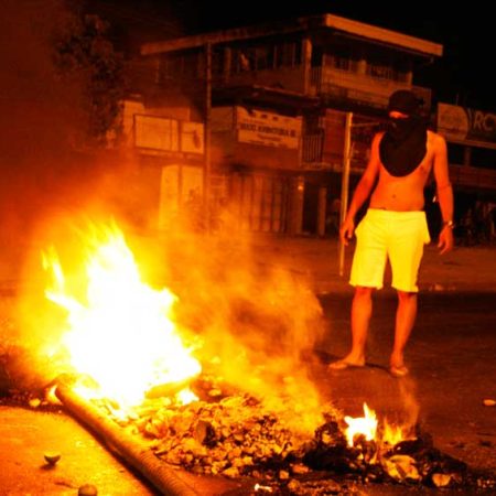Protestaron por racionamiento eléctrico y comida en Carabobo