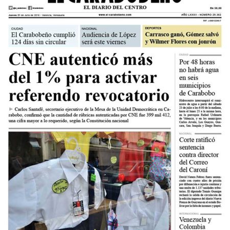 LA PORTADA DE HOY
