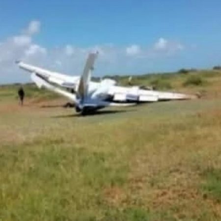 Aterrizó de emergencia