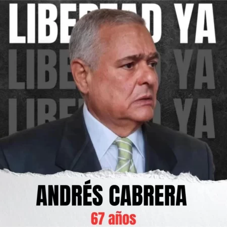 Andrés Cabrera, preso polìtico de 67 años