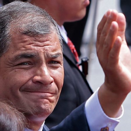 El expresidente de Ecuador Rafael Correa. (Foto AFP)