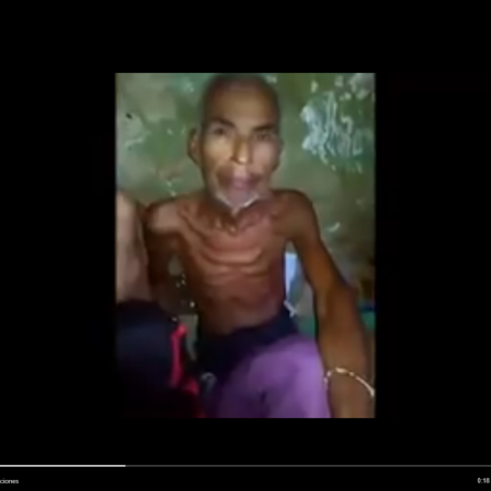 Imagen capturada del video publicado por el dip. Carlos Lozano @CaminaCarlos en Twitter