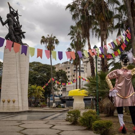 Carnaval en Caracas. Foto Efe