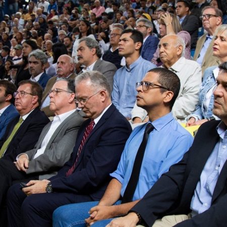 Foto: Tairy Gamboa  —  Dirigentes políticos y precandidatos a las primarias: Nicmer Evans, César Pérez Vivas, Carlos Prosperi