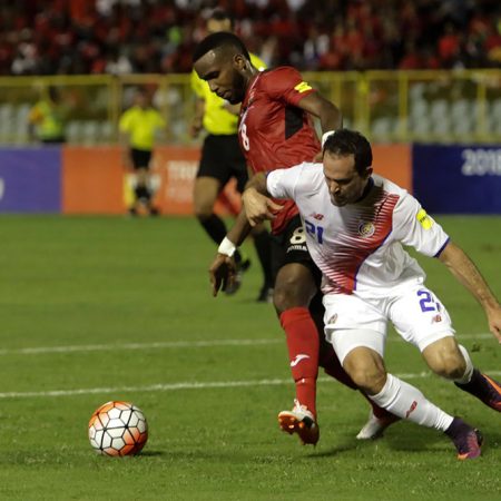 Costarricenses y trinitarios tuvieron su primer encuentro del hexagonal / Foto: AFP