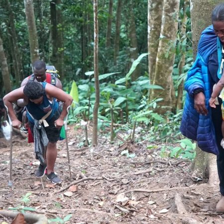 Cada vez más migrantes venezolanos se arriesgan a internarse en la selva del Darién