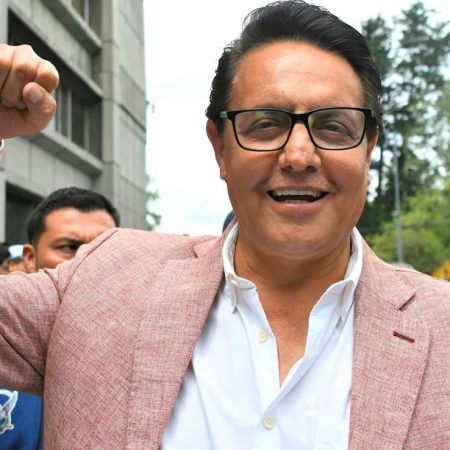 De acuerdo al perfil publicado en el sitio web de su campaña, Villavicencio en 1999 fue líder sindical de la Federación de Trabajadores Petroleros (Fetrapec). Foto: AFP.