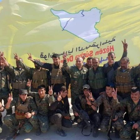 Fuerzas de Siria Democrática celebran el triunfo Foto EFE