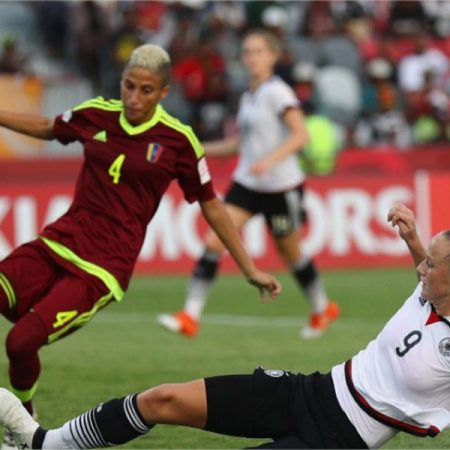 Las criollas no tuvieron un buen debut ante Alemania/ Foto: Prensa Vinotinto Femenino
