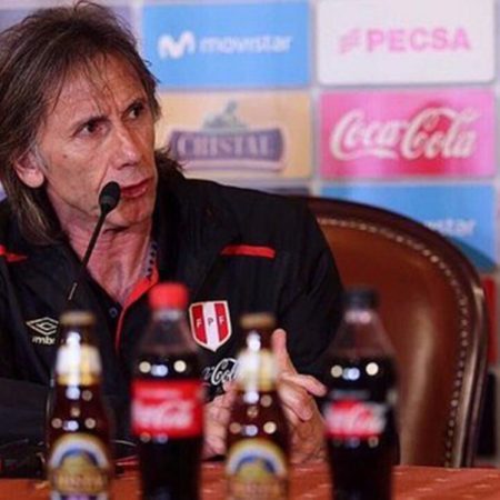 Ricardo Gareca, director técnico de Perú. / Foto archivo