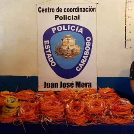 671 cordones explosivos incautados por la Polcía de Carabob