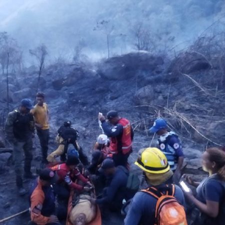Incendio en el parque nacional Henri Pittier. (foto El Nacional)