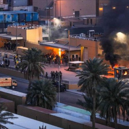 Misiles disparados a las proximidades del consulado de Estados Unidos en Erbil, al norte de Irak. (Foto Cortesía)