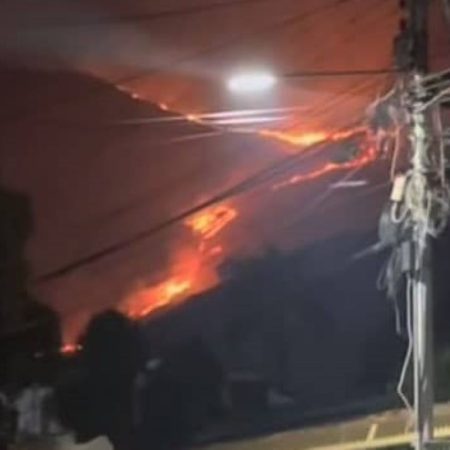 Incendio en el parque Henri Pittier Foto cortesía