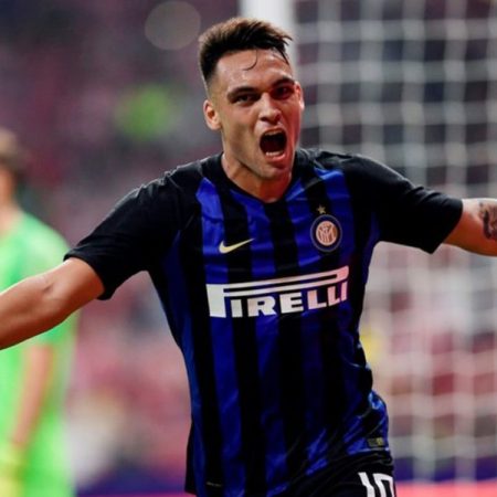 Lautaro Martínez, delantero del Inter de Milán (Foto Archivo)