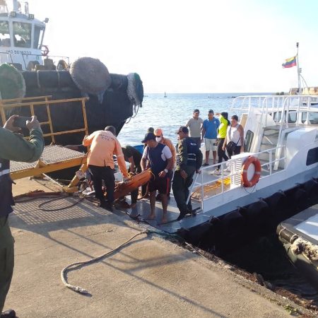 Al muelle de la Capitanía de Puertos de Puerto Cabello fue trasladado el cuerpo. Foto cortesía