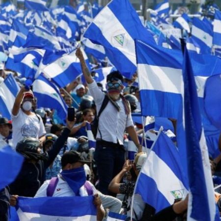 Protesta en Nicaragua contra el gobierno de Daniel Ortega.