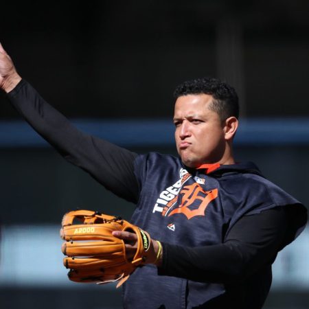 Miguel Cabrera regresó a los diamantes tras casi un mes de ausencia por lesión./Foto:  AFP