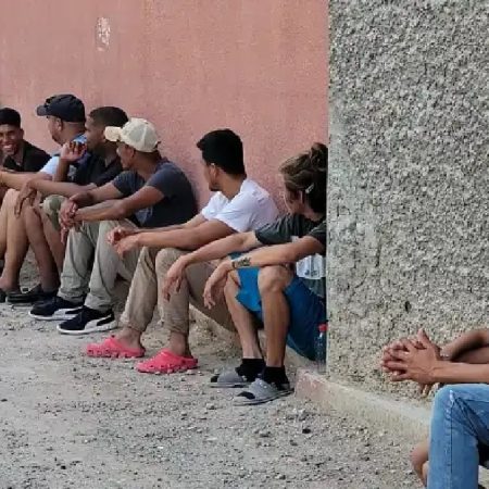 Migrantes en las calles / Foto Prensa Libre