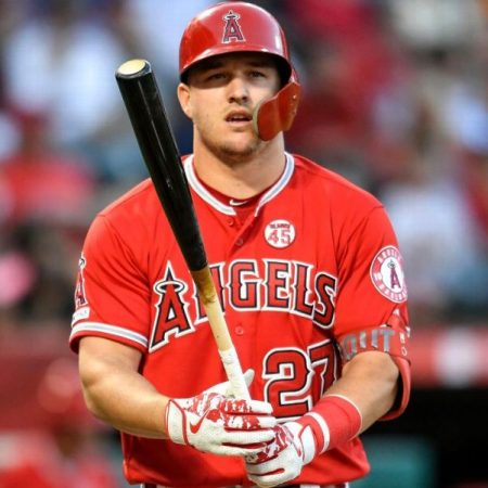 Mike Trout, estrella de los Angelinos de Anaheim. / Foto abc7.com